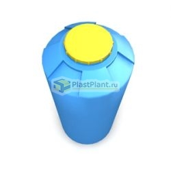 Пластиковая цилиндрическая вертикальная емкость из полиэтилена серийного производства